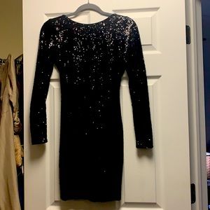 Black Sequin Black mini dress size small